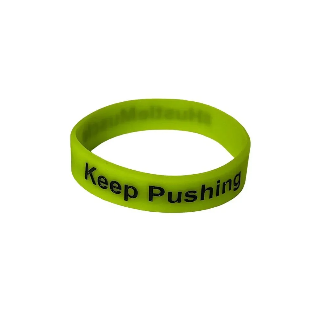 GrantCardone #HustleMuscle Keep Pushing‎ Motivational Silicone Wristband